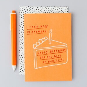 keep up birthday card