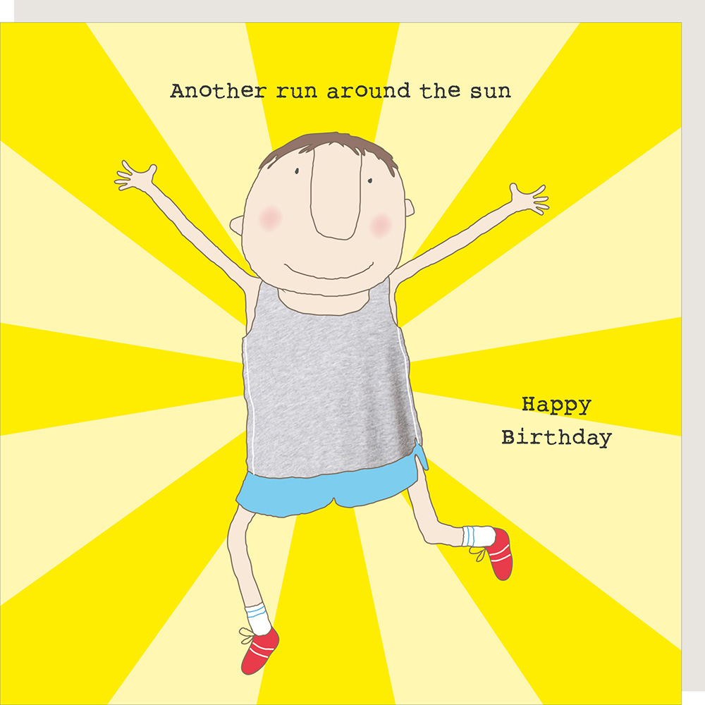 around the sun birthday card for him
