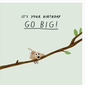go big birthday card