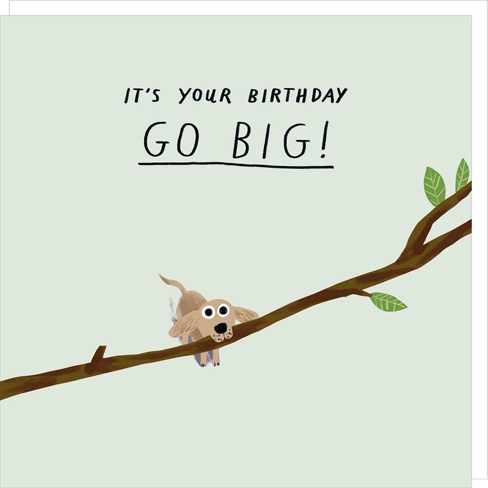 go big birthday card