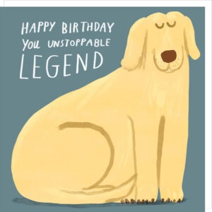 Legend dog birthday card