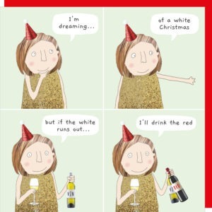 white Christmas Christmas card