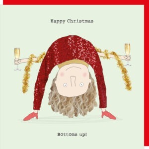 bottoms up christmas card