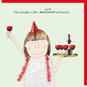 wine and wine christmas card