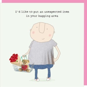 bagging area valentine card