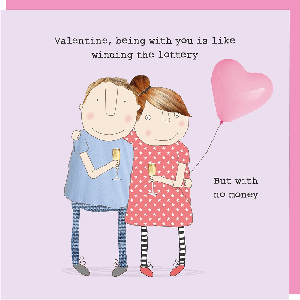 valentine lottery card