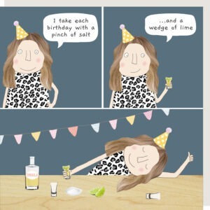 Pinch of salt birthday card