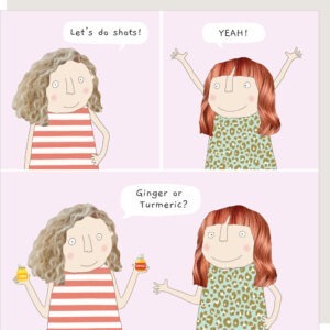 ginger shots birthday card