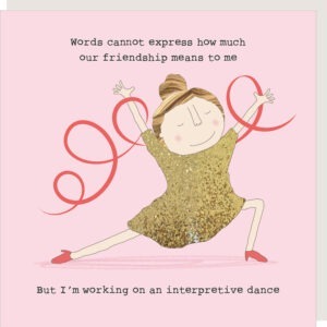 Friendship dance birthday card