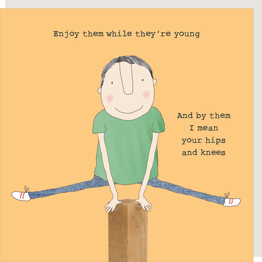 hips and knees birthday card