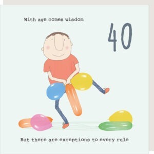 Boy 40 Wisdom birthday card