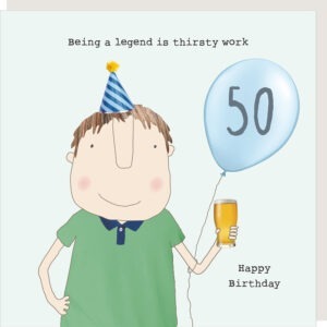 boy 50 legend birthday card