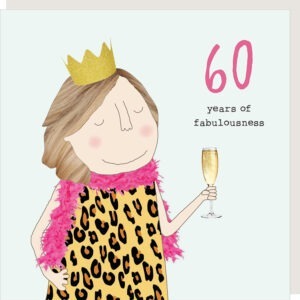 Girl 60 fabulousness birthday card