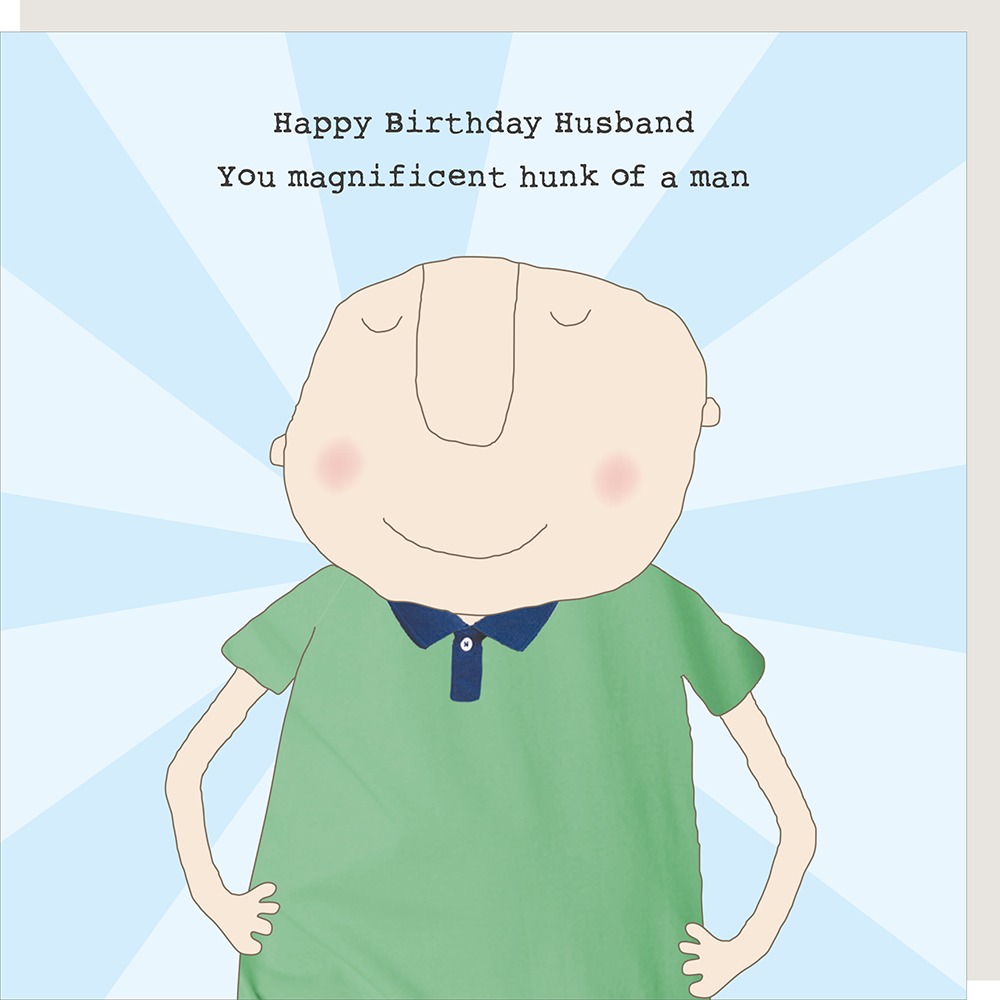 husband hunk birthday card