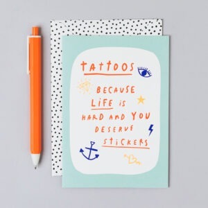 Tattoos birthday card