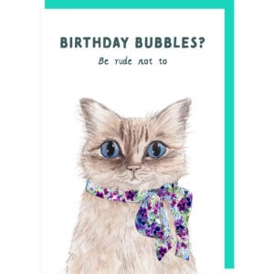Bubbles birthday card