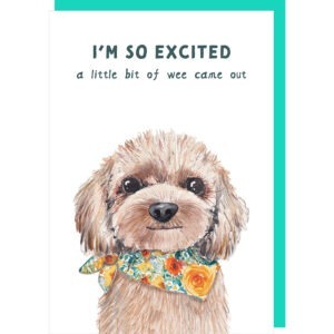 so excited birthday card