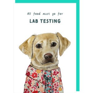 Lab test birthday card