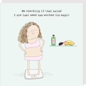 Salad magic funny birthday card for her