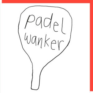 sporty birthday card for him padel