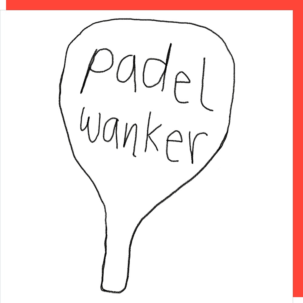 sporty birthday card for him padel
