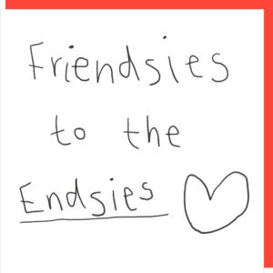 Friendsies birthday card